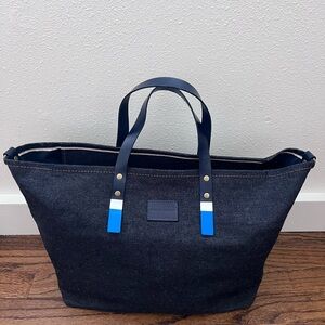 Parker Thatch Bobbi Navy Blue Japanese Selvedge Denim Tote Bag